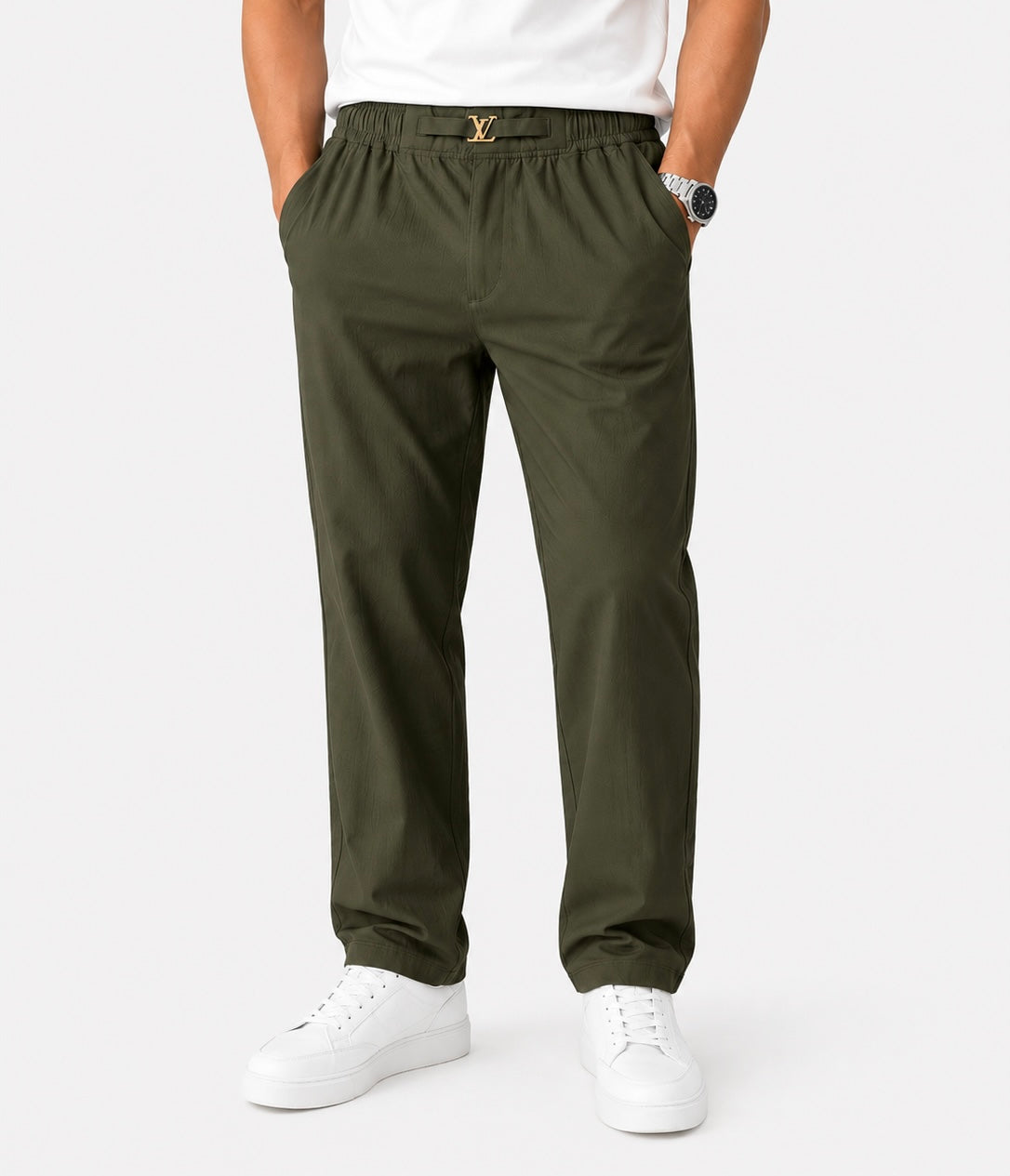 OLIVE-GREEN TROUSER