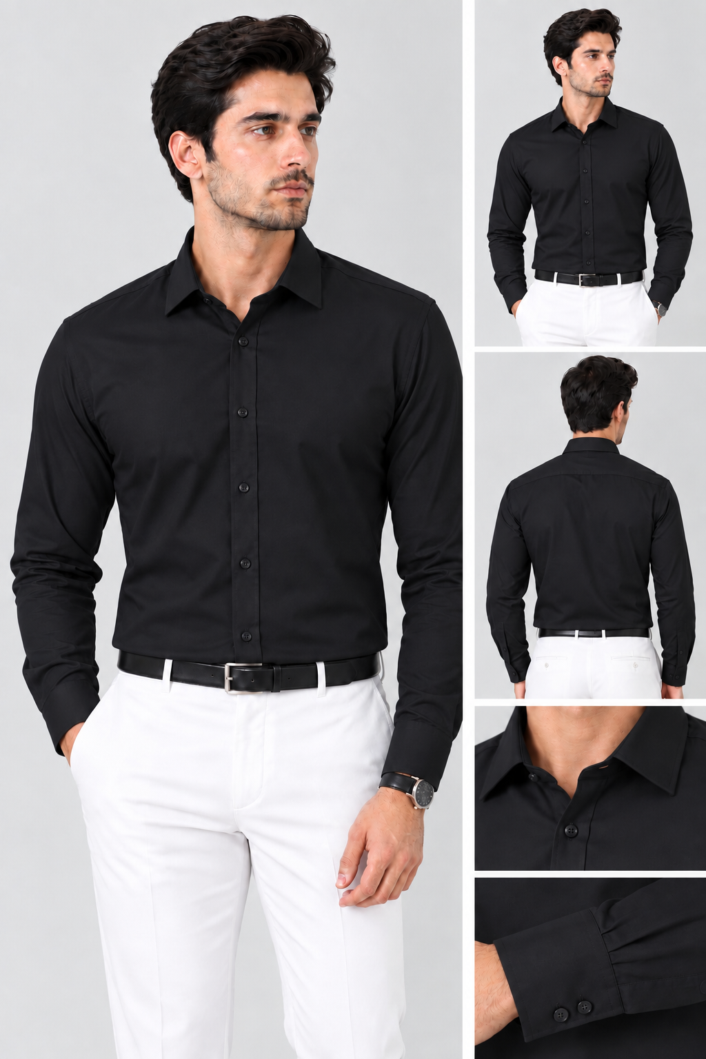 BLACK DRESS SHIRT