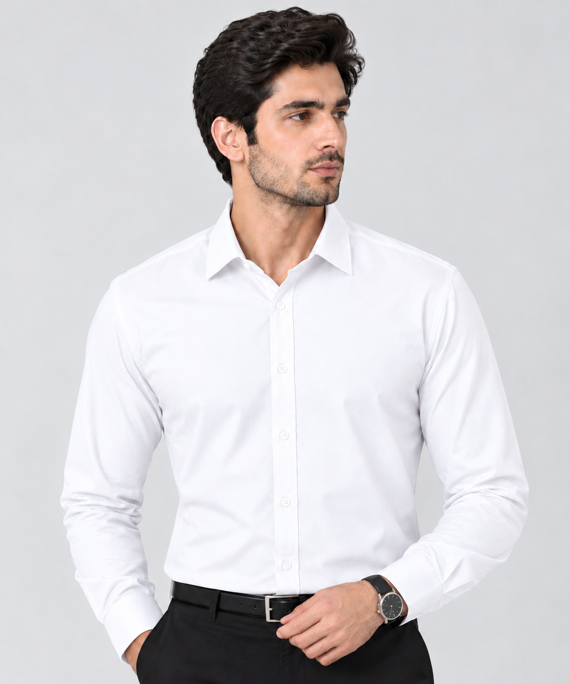WHITE DRESS SHIRT